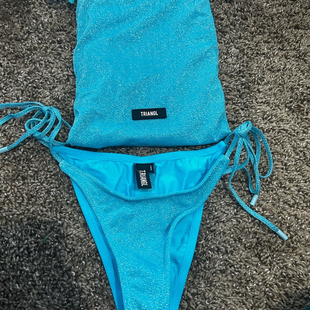 Triangl Blue sparkly bottoms